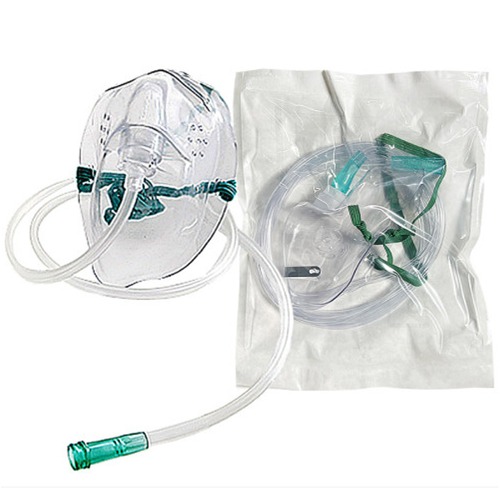 오픈메디칼협성 의료용 산소마스크 OM-100 성인용 호흡기용 산소공급기 MASK