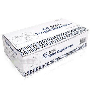오픈메디칼KD 의료용 비멸균 나무설압자 혀누르개 100개 JYTD-001 검진용품