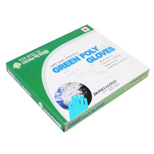 오픈메디칼녹색약품 위생장갑 그린폴리 글러브 200매 x 10각 비닐장갑