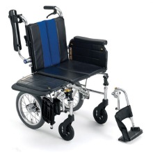 오픈메디칼미키메디칼 의료용 알루미늄 휠체어 LK-3 (15kg) 옆으로타는 휠체어