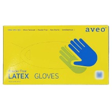 오픈메디칼(8900원/팩) 아베오(aveo) 진료용 비멸균 라텍스글러브 100매 x 50팩 - 의료용 라텍스장갑
