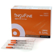 오픈메디칼태창 인슈파인 인슐린 주사기 0.5cc 31g 8mm 100개 멸균처리 혈당관리