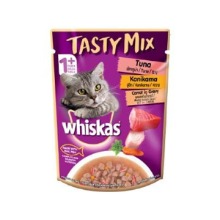 오픈메디칼위스카스 테이스티믹스 참치게맛살과당근in그레이비70g 고양이 습식사료 반려묘 캣푸드